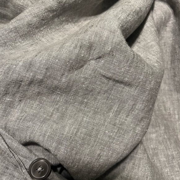 Gently Used Restoration Hardware Linen Duvet Cover - King/Cal King Graphite - Picture 8 of 9